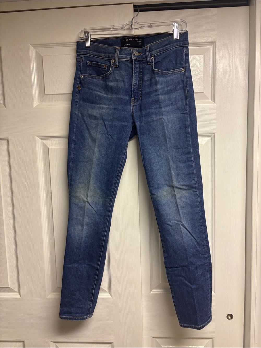 Veronica Beard Women’s Emma Skinny Mid Rise Blue Jeans Size 29